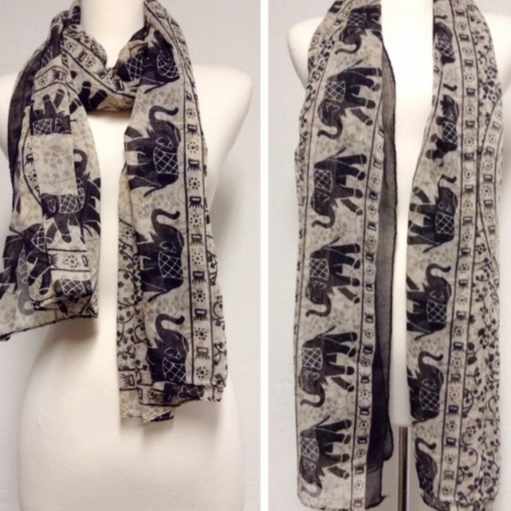 Light weight Elephant scarf - Picture 3 of 3